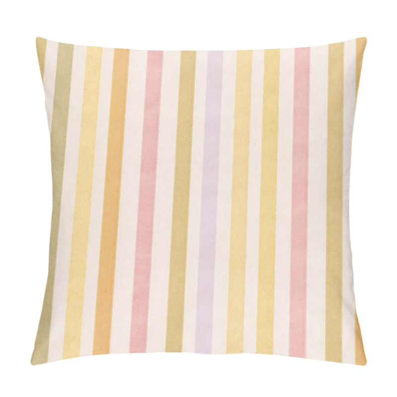 Personality  Soft-color background with colored vertical stripes pillow covers