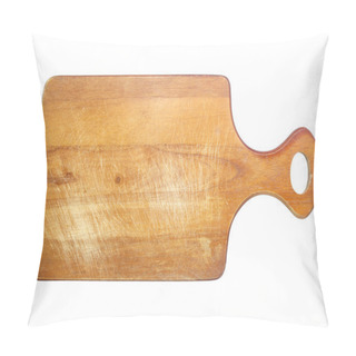 Personality  Wooden Cutting Board Isolated On White Background Pillow Covers