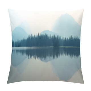 Personality  Foggy Mountain Lake Pillow Covers