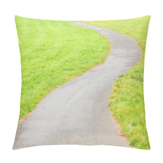 Personality  Bicycle Lane In Meadows Pillow Covers