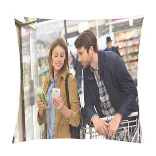 Personality  Couple Reading Shopping List Pillow Covers