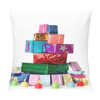 Personality  Stack Of Gift Boxes | Isolated Pillow Covers