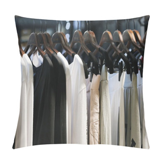 Personality  Shirt In Shop Background Pillow Covers