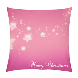 Personality  Shiny Christmas Background With Stars And Place For Text. Happy New Year Card. Vector Eps Illustration Pillow Covers