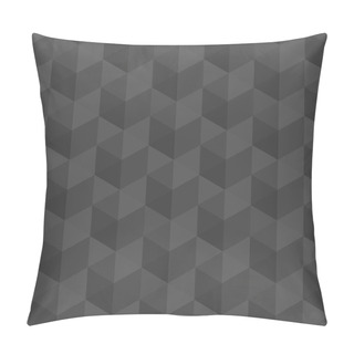Personality  Dark Grey Geometric Seamless Pattern Background, Vector Background Pillow Covers