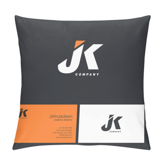 Personality  J & K Letter Logo   Pillow Covers
