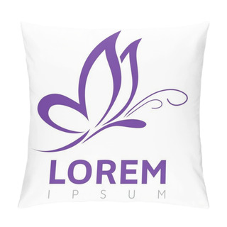 Personality  Butterfly Logo Template Pillow Covers