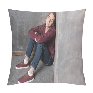 Personality  Depressed Teenage Boy  Pillow Covers