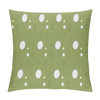 Personality  Colored Background With Different Accessories Pillow Covers