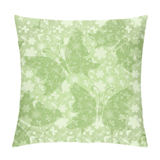Personality  Green Gentle Floral Pattern Pillow Covers