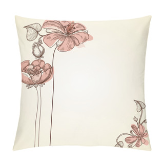 Personality  Flowers Design For Greeting Cards  Pillow Covers
