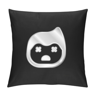 Personality  Boy Silver Plated Metallic Icon Pillow Covers