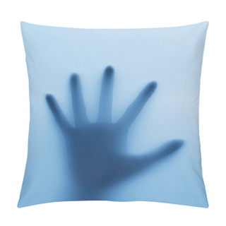 Personality  Imprisoner,Hand Of Person Behind The Glass Windows,3d Rendering Pillow Covers