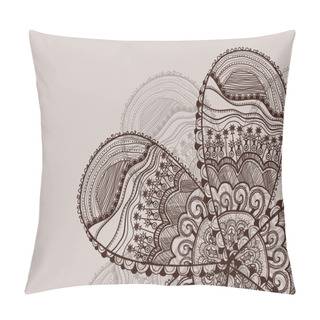 Personality  Indian Henna Flowers Pillow Covers