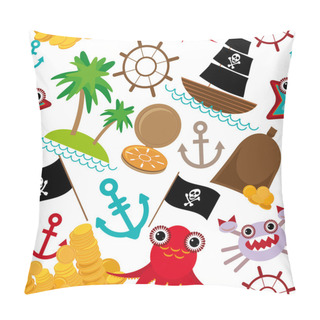 Personality  Marine Seamless Pirate Pattern Pillow Covers