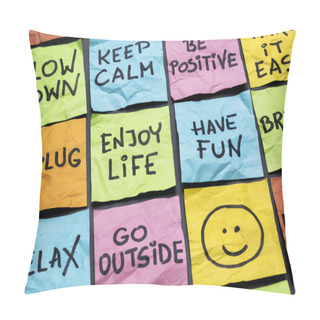 Personality  Relax, Keep Calm, Enjoy Life Pillow Covers