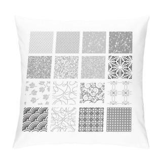 Personality  Vector Pattern With Seamless Figures And Line Pillow Covers
