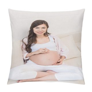 Personality  Pregnant Woman Touching Her Belly   Pillow Covers