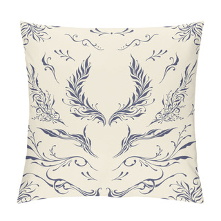 Personality  Floral Frame And Border Ornaments Pillow Covers