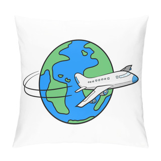 Personality  Travel Around The World Pillow Covers
