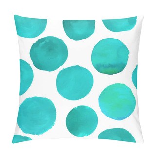 Personality  Watercolor Turquoise Seamless Pattern Pillow Covers