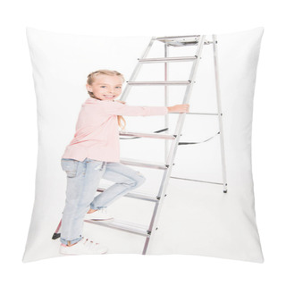 Personality  Kid With Metal Ladder Pillow Covers