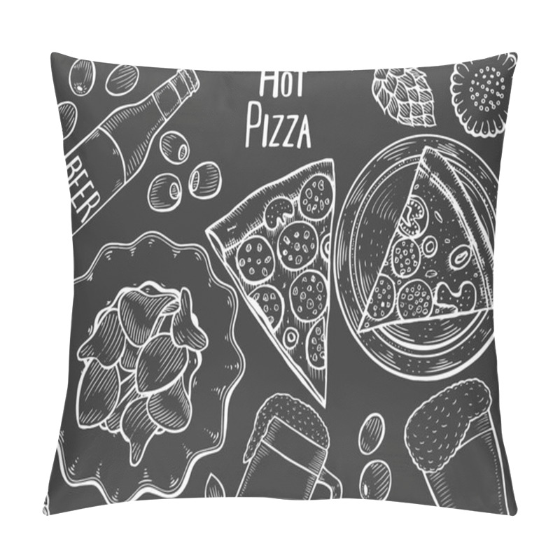 Personality  Pub Food Frame Pillow Covers