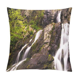 Personality  Looking Up South River Falls, Shenandoah National Park, Virginia Pillow Covers