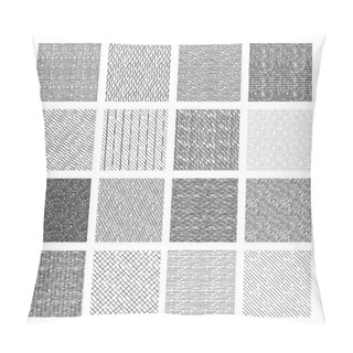 Personality  Seamless Pattern Of Rough Hatching Grunge Texture.  Pillow Covers