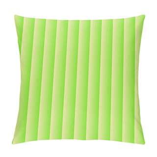 Personality  Green Striped Yellow Blinds Background. Pillow Covers