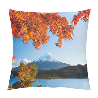 Personality  Mt. Fuji In Autumn Pillow Covers