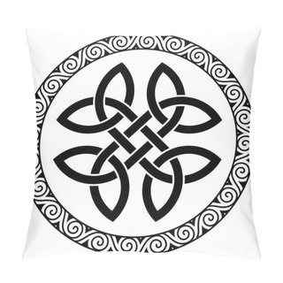 Personality  Ancient Round Celtic, Scandinavian Design. Celtic Knot, Mandala Pillow Covers
