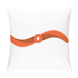 Personality  Propeller Fan Vector Illustration. Pillow Covers