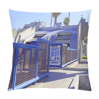 Personality  Muscle Beach At Venice Beach, California Pillow Covers