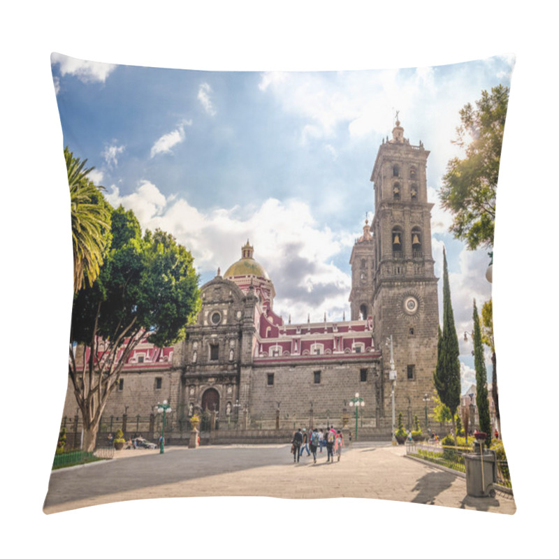 Personality  Puebla Cathedral - Puebla, Mexico Pillow Covers