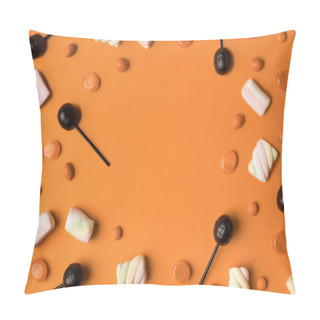 Personality  Halloween Candies And Marshmallows Pillow Covers