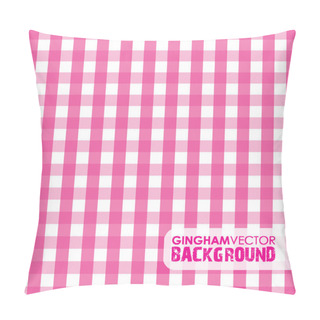 Personality Pink Gingham Background Pillow Covers