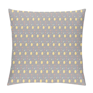 Personality  Colored Background With Different Accessories Pillow Covers