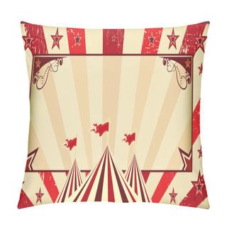 Personality  Red Circus Invitation Pillow Covers