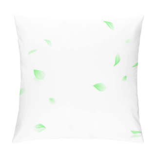 Personality  Vector Green Leaf Vector Panoramic On White Background Pillow Covers