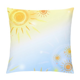 Personality  Sky With Sun Pillow Covers