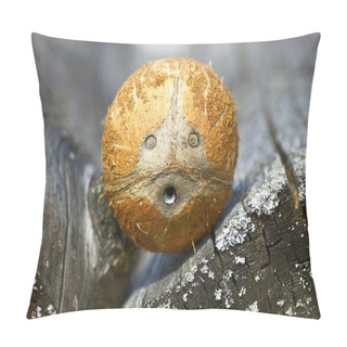 Personality  Coconut Face Pillow Covers