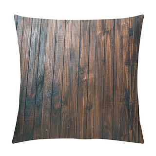 Personality  Top View Of Wooden Planks Surface For Background Pillow Covers
