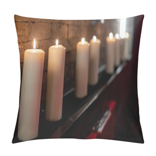 Personality  Candles In A Dark Bdsm Room Pillow Covers