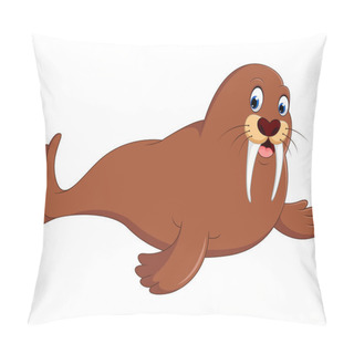Personality  Cute Walrus Cartoon Pillow Covers