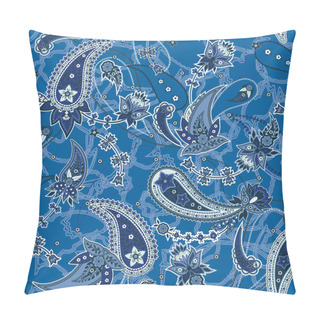 Personality  Vector Seamless Gentle Romantic Floral Paisley Pattern Pillow Covers
