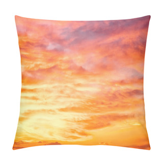 Personality  Fiery Orange Sunset Sky Pillow Covers