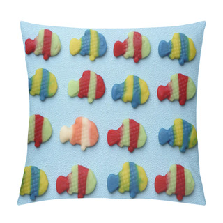 Personality  Fish-shaped Gummy Candies Pillow Covers