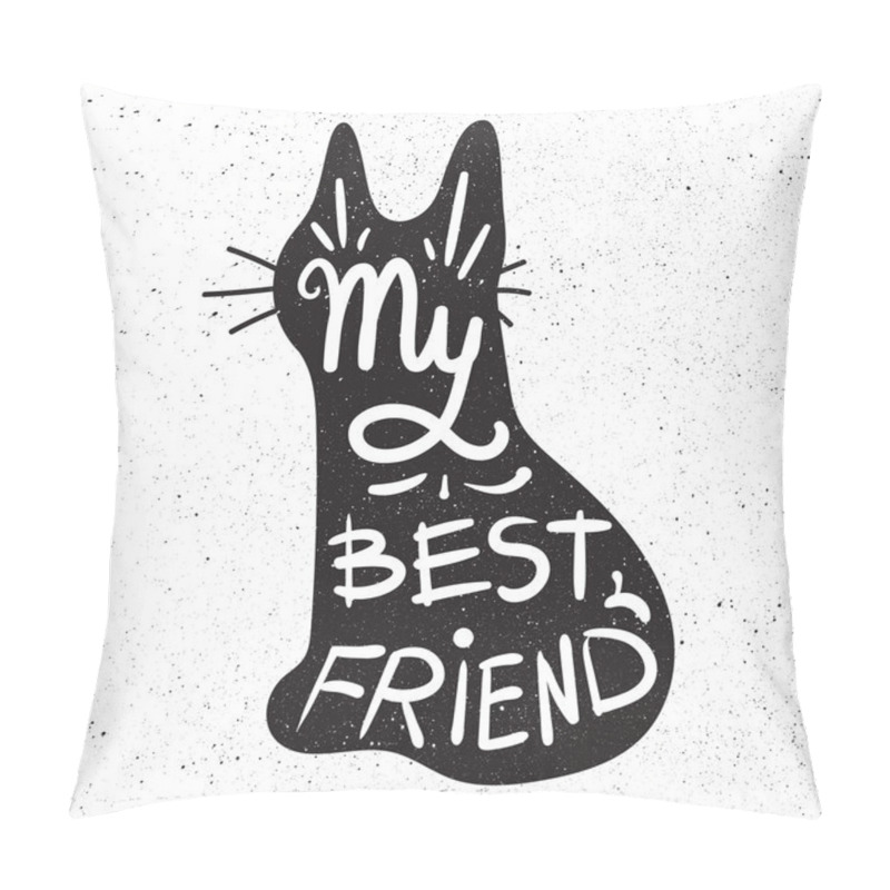 Personality  Vintage hand drawn lettering in pet pillow covers