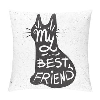Personality  Vintage Hand Drawn Lettering In Pet Pillow Covers